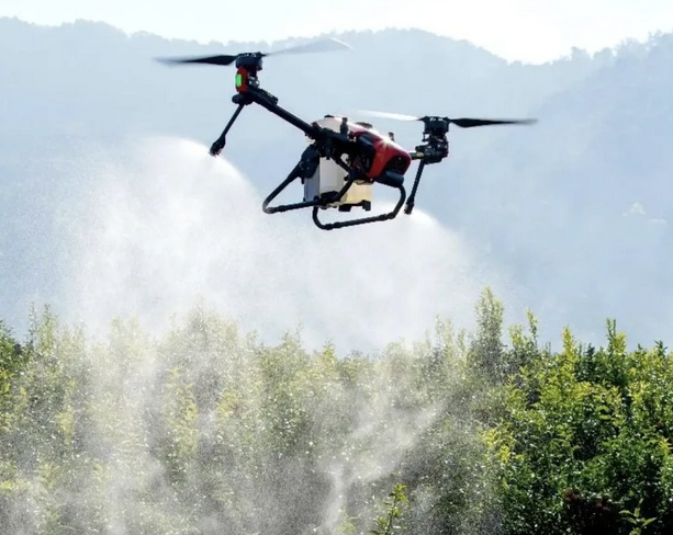 无人机助力平谷山区产业增效、果农增收