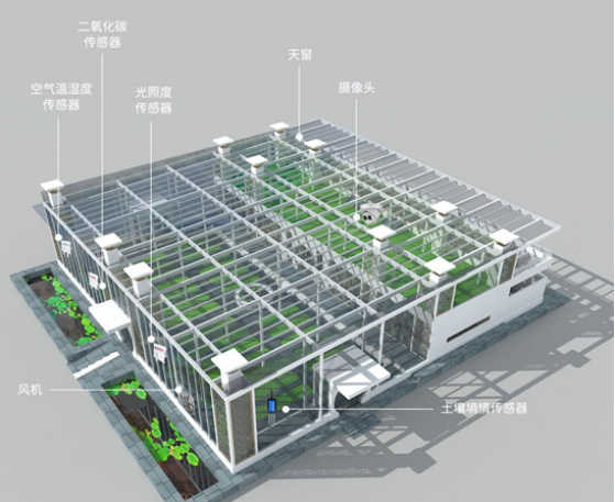 智能温室大棚为农作物创造了一个良好稳定的生长环境