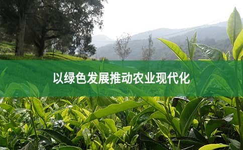 以绿色发展推动农业现代化