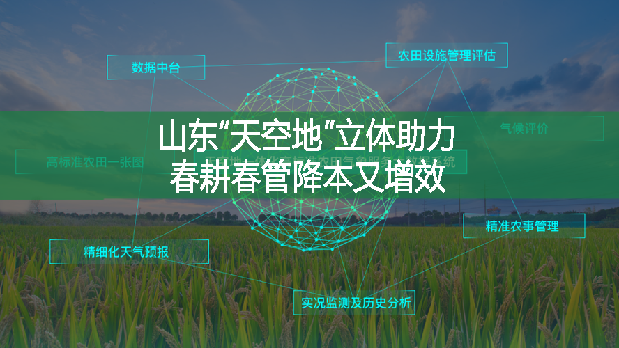 山东“天空地”立体助力　春耕春管降本又增效