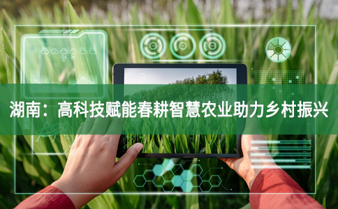 湖南：高科技赋能春耕智慧农业助力乡村振兴