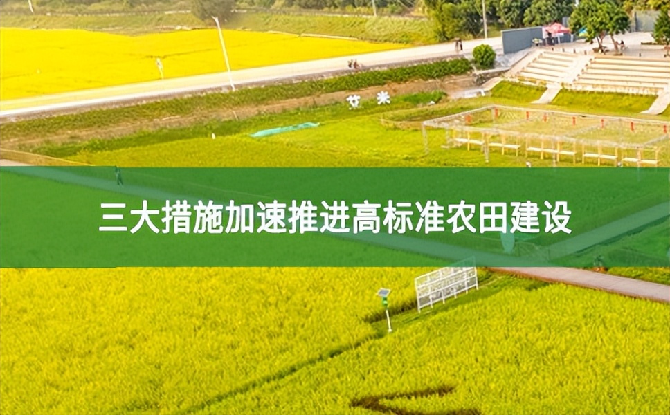 农业农村部：三大措施加速推进高标准农田建设