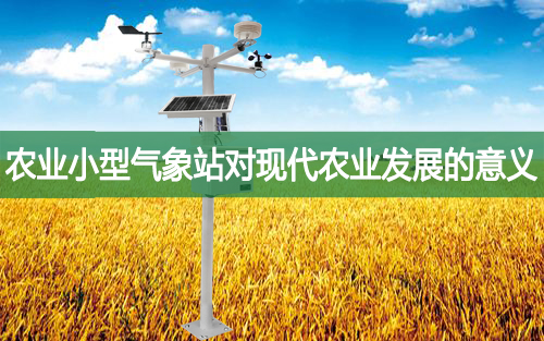 农业小型气象站对现代农业发展的意义