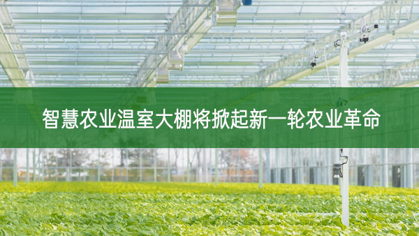 智慧农业温室大棚将掀起新一轮农业革命