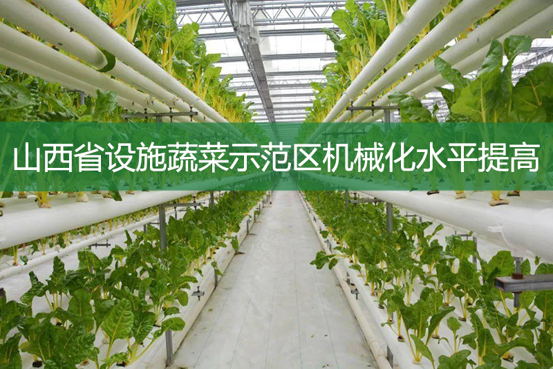 山西省设施蔬菜示范区机械化水平提高