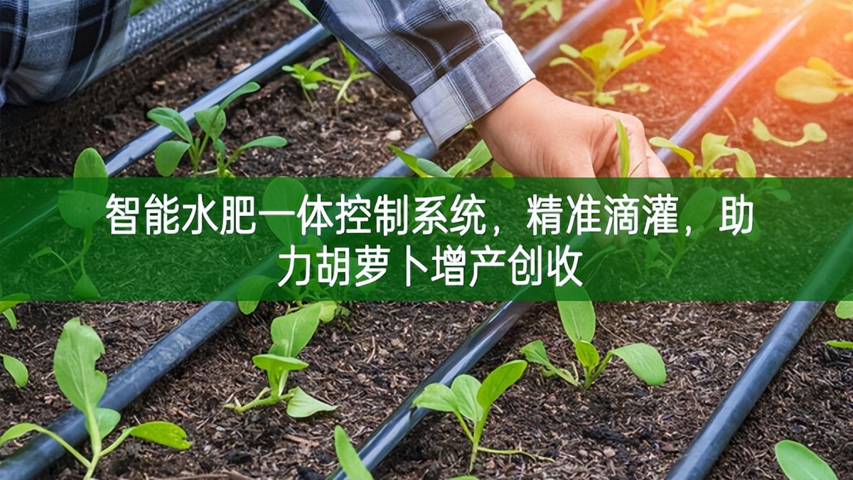 智能水肥一体控制系统，精准滴灌，助力胡萝卜增产创收
