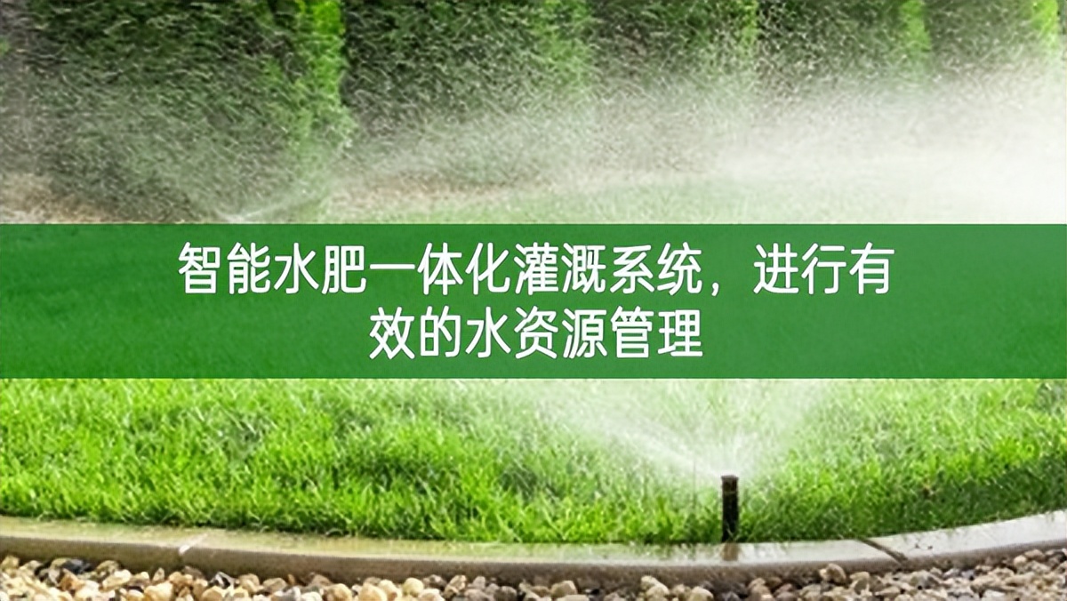 智能水肥一体化灌溉系统，进行有效的水资源管理