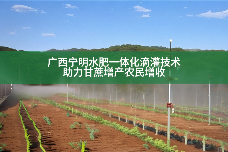 广西宁明水肥一体化滴灌技术助力甘蔗增产农民增收