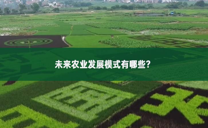 未来农业发展模式有哪些？