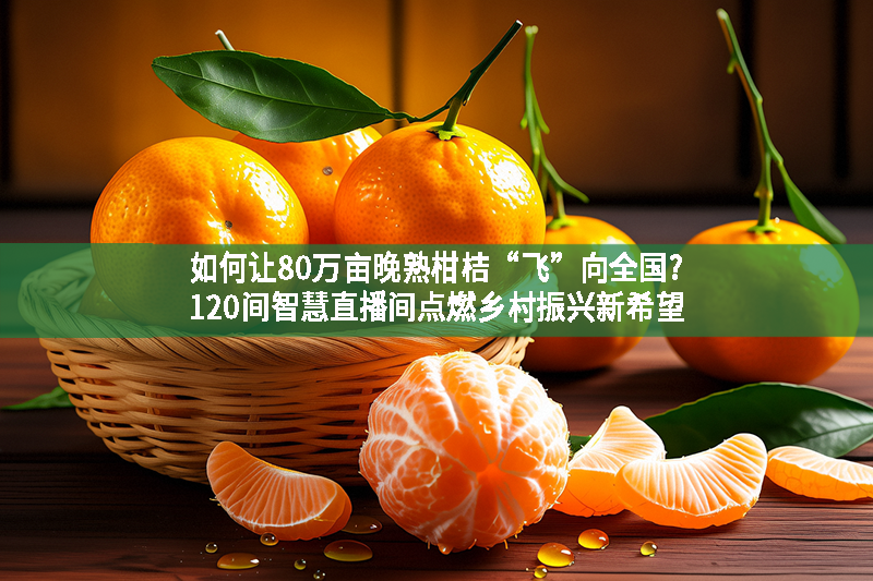 如何让80万亩晚熟柑桔“飞”向全国?120间智慧直播间点燃乡村振兴新希望