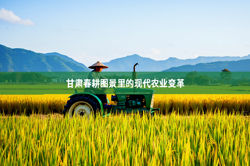 甘肃春耕图景里的现代农业变革