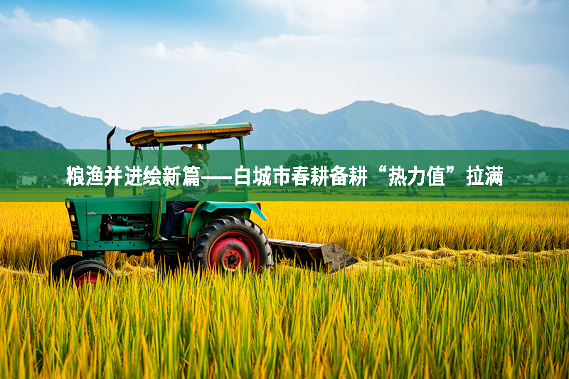 粮渔并进绘新篇——白城市春耕备耕“热力值”拉满