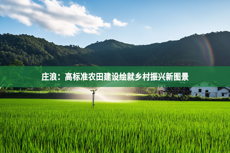 庄浪：高标准农田建设绘就乡村振兴新图景