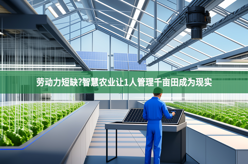 劳动力短缺?智慧农业让1人管理千亩田成为现实