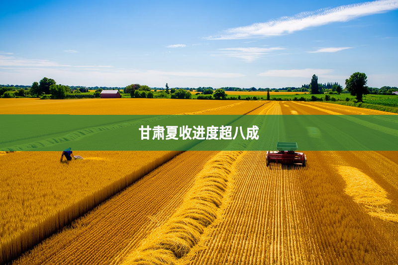 甘肃夏收进度超八成