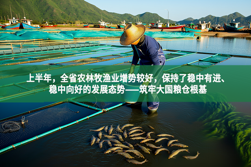 上半年，全省农林牧渔业增势较好，保持了稳中有进、稳中向好的发展态势——筑牢大国粮仓根基