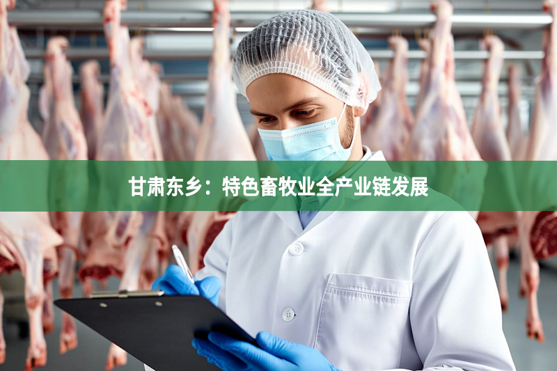 甘肃东乡：特色畜牧业全产业链发展
