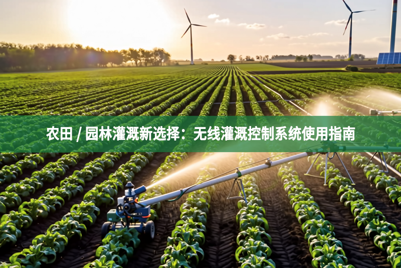 农田 / 园林灌溉新选择：无线灌溉控制系统使用指南