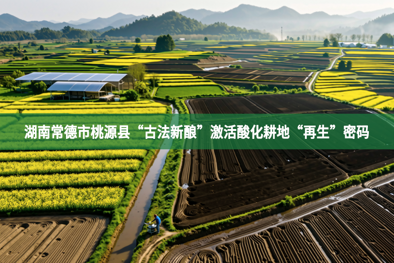 湖南常德市桃源县“古法新酿”激活酸化耕地“再生”密码
