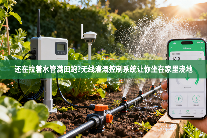还在拉着水管满田跑?无线灌溉控制系统让你坐在家里浇地