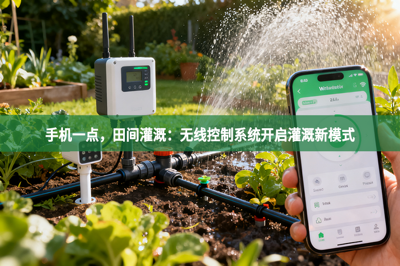 手机一点，田间灌溉：无线控制系统开启灌溉新模式