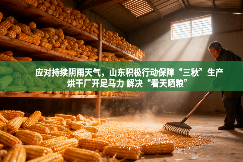 应对持续阴雨天气，山东积极行动保障“三秋”生产 烘干厂开足马力 解决“看天晒粮”