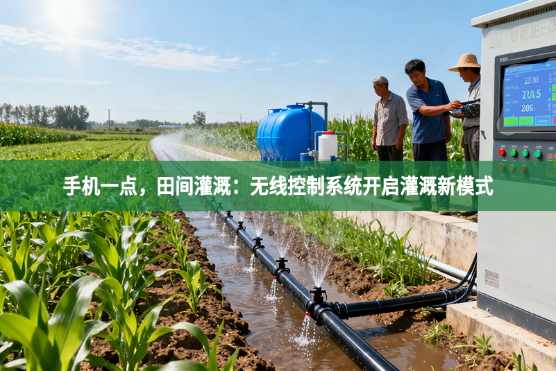 手机一点，田间灌溉：无线控制系统开启灌溉新模式