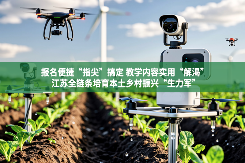 报名便捷“指尖”搞定 教学内容实用“解渴” 江苏全链条培育本土乡村振兴“生力军”