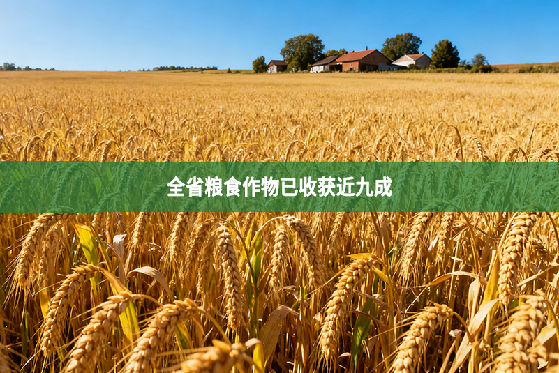 全省粮食作物已收获近九成