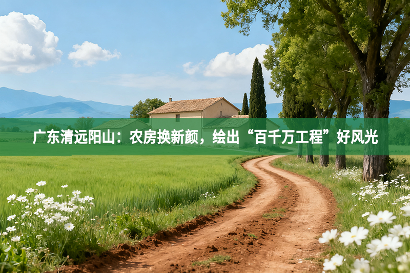 广东清远阳山：农房换新颜，绘出“百千万工程”好风光
