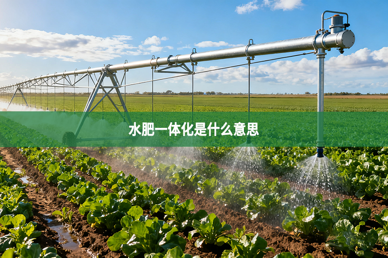水肥一体化是什么意思