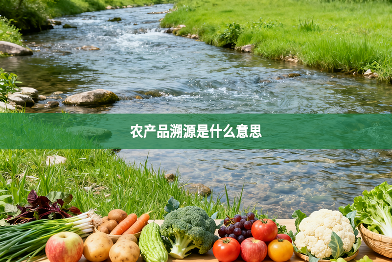 农产品溯源是什么意思