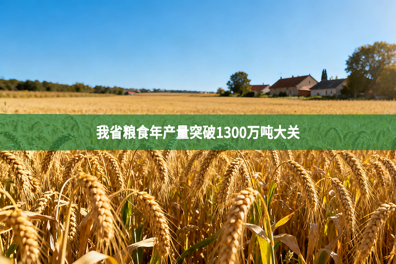 我省粮食年产量突破1300万吨大关