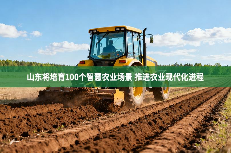 山东将培育100个智慧农业场景 推进农业现代化进程