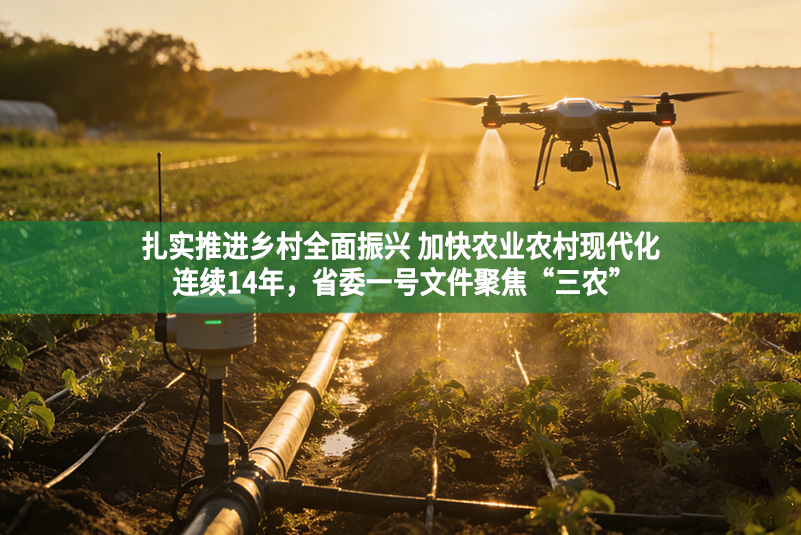 扎实推进乡村全面振兴 加快农业农村现代化 连续14年，省委一号文件聚焦“三农”