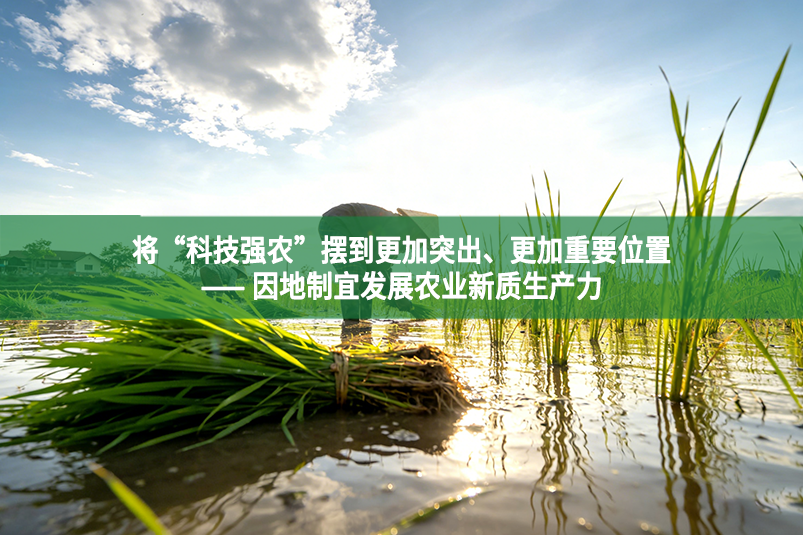 将“科技强农”摆到更加突出、更加重要位置—— 因地制宜发展农业新质生产力
