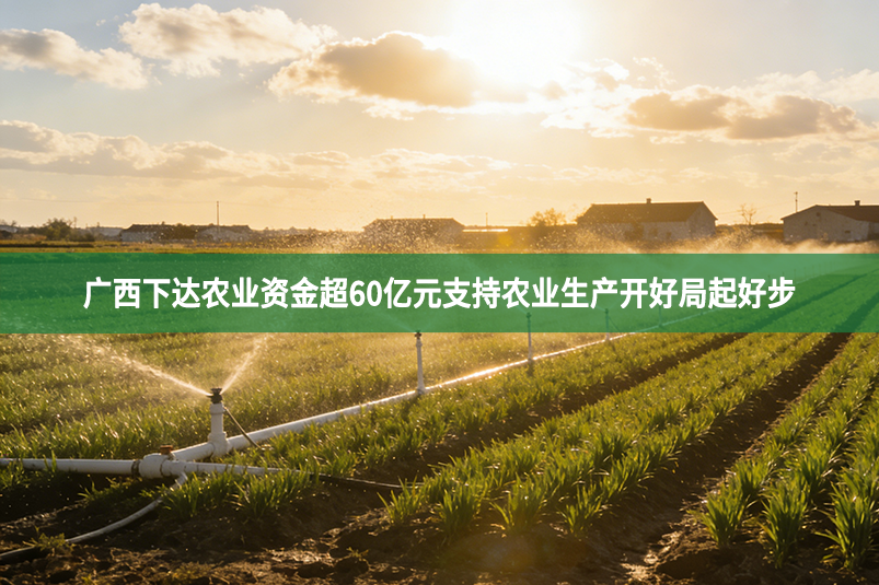 广西下达农业资金超60亿元支持农业生产开好局起好步