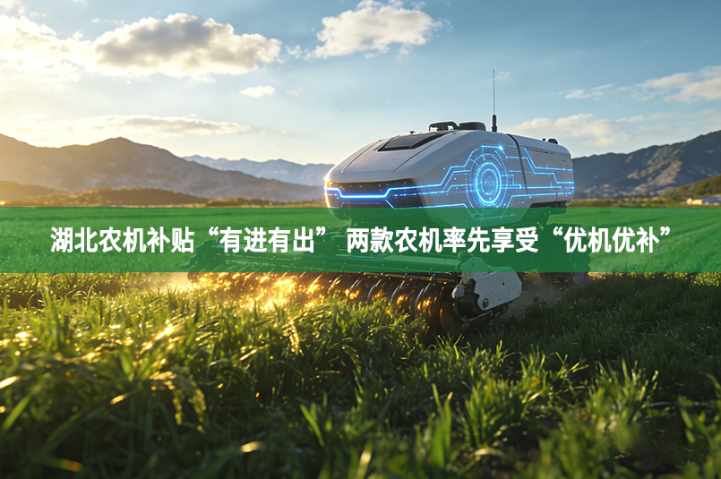 湖北农机补贴“有进有出” 两款农机率先享受“优机优补”