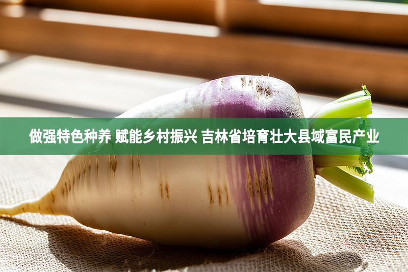 做强特色种养 赋能乡村振兴 吉林省培育壮大县域富民产业