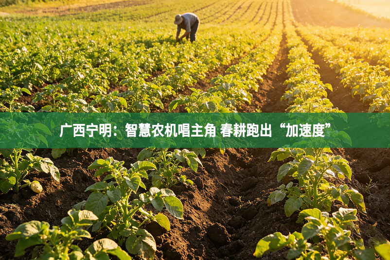 广西宁明：智慧农机唱主角 春耕跑出“加速度”