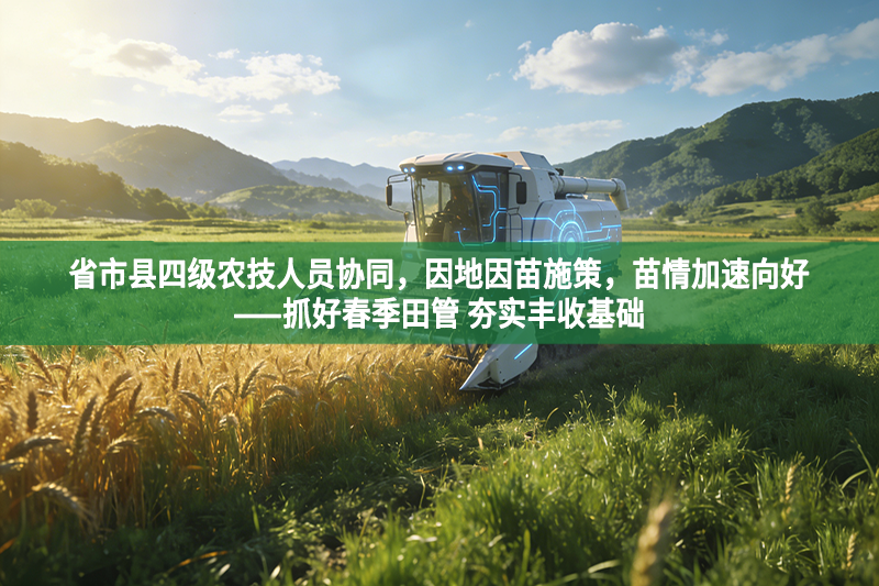 省市县四级农技人员协同，因地因苗施策，苗情加速向好——抓好春季田管 夯实丰收基础