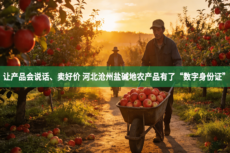 让产品会说话、卖好价 河北沧州盐碱地农产品有了“数字身份证”
