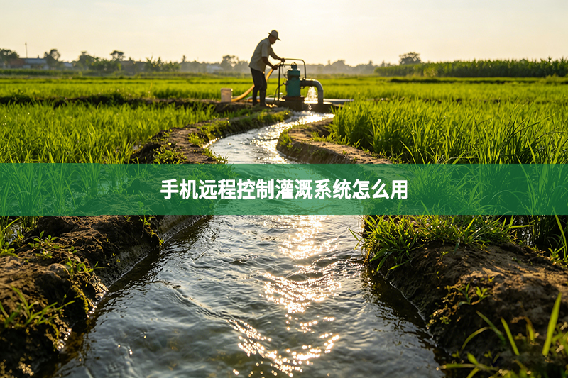 手机远程控制灌溉系统怎么用