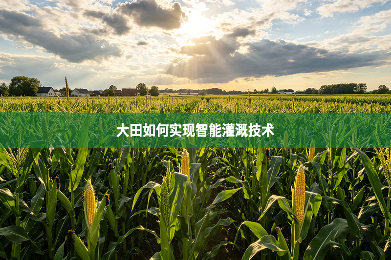 大田如何实现智能灌溉技术