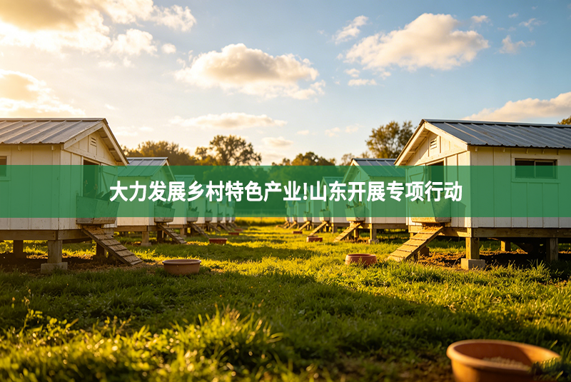 大力发展乡村特色产业!山东开展专项行动