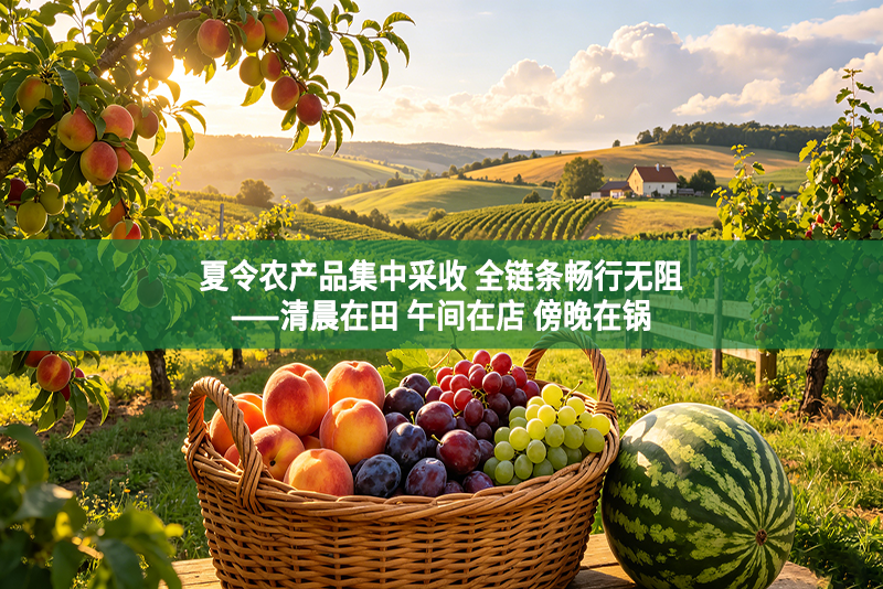 夏令农产品集中采收 全链条畅行无阻——清晨在田 午间在店 傍晚在锅