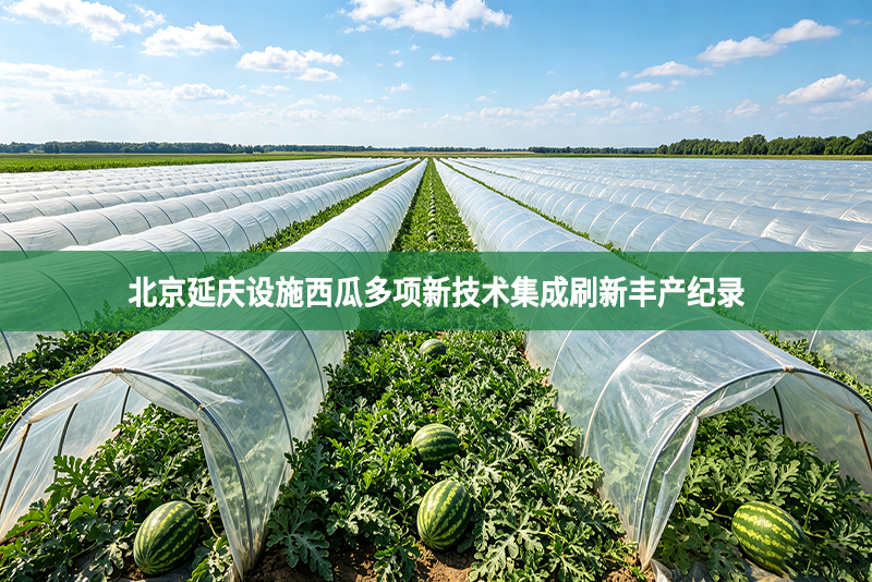 北京延庆设施西瓜多项新技术集成刷新丰产纪录
