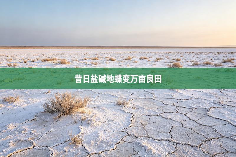 昔日盐碱地蝶变万亩良田