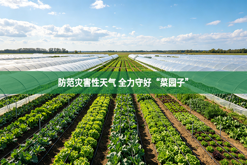 防范灾害性天气 全力守好“菜园子”
