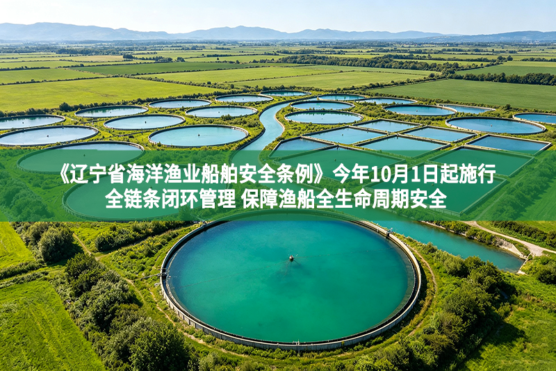 《辽宁省海洋渔业船舶安全条例》今年10月1日起施行 全链条闭环管理 保障渔船全生命周期安全